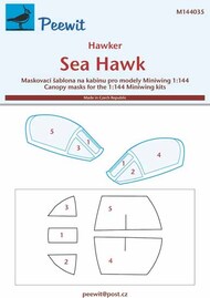  Peewit  1/144 Hawker SEA HAWK Masks PEE144035