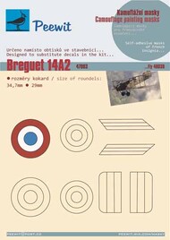  Peewit  1/48 Breguet XIV A2 - French insignia PEE47003