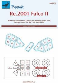 Reggiane Re.2001 Falco II masks #PEE48019