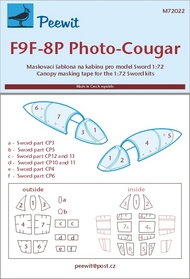  Peewit  1/72 Grumman F9F-8P Photo-Cougar (SRT) PEE72022