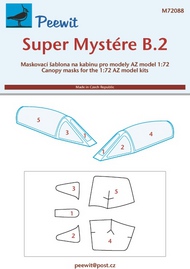  Peewit  1/72 Super Mystere B.2 (AZM) PEE72088