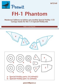  Peewit  1/72 McDonnell FH-1 Phantom Paint Masks PEE72149