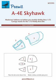  Peewit  1/72 Douglas A-4E Skyhawk masks PEE72193