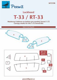 Lockheed T-33/RT-33 Masks #PEE72198