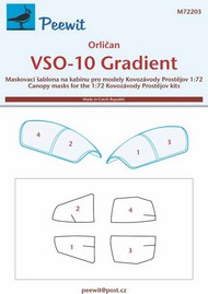 Peewit  1/72 Orlican VSO-10B/VSO-10C Gradient (gliders) Masks PEE72203