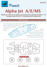  Peewit  1/72 Alpha Jet A/E/MS Masks PEE72278