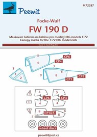 Focke-Wulf Fw.190D Masks #PEE72287