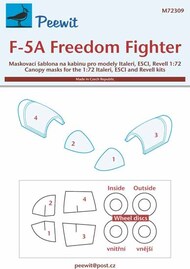  Peewit  1/72 Northrop F-5A Freedom Fighter masks PEE72309