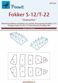 Fokker S-12/T-22 Instructor Masks #PEE72334