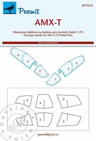 AMX-T Ghibli canopy frame paint mask PEE72343