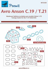 Avro Anson C.19 / T.21 Masks #PEE72350