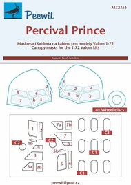 Percival P.50 Sea Prince C.1 Masks #PEE72355