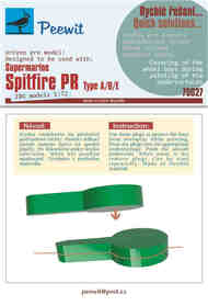 Supermarine Spitfire PR Type A/B/E Masks #PEE75027