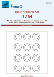 1ZM Italian Armoured Car Masks #PEE78001