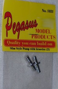  Pegasus Hobbies  1/24-1/25 Slim Style Pumps w/Groovies (Billet Aluminum) (2) PGH1031
