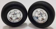  Pegasus Hobbies  1/24-1/25 Ansen Style Slotted Chrome Mags w/Tires (4) PGH309T