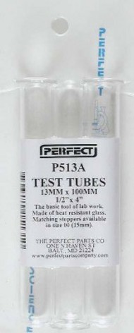  PERFECT PARTS  NoScale Test Tubes 1/2" x 4" Heat Resistant (3/cd) PEF513A