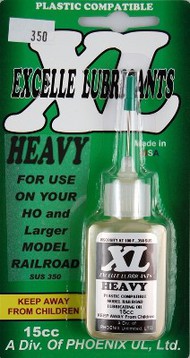 1/2oz. Heavy Plastic Compatible Lubricant Oil for HO & Larger Bearings, N & Smaller Motors #PXU350