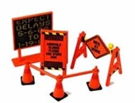  Phoenix Toys  1/24 Roadside Accessories: Warning Signs, Cones, Barrier Bars PHO16058