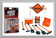  Phoenix Toys  1/24 Construction Accessories: Caution Sign, Tool Box, Cooler, Generator, Shovels, Broom, Sledge Hammer, Pick Axe) PHO16060