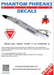  Phantom Phreaks Decals  1/48 F-4J Phantom II VMFAT-201 Cherry Point PPD48013
