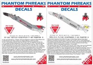  Phantom Phreaks Decals  1/72 F-4B F-4N Phantom II VMFA-513 Flying Nightmares & VF-301 Flying Disciples PPD72008