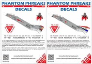  Phantom Phreaks Decals  1/72 F-4J Phantom II VF-101 Grim Reapers & VF-121 Pacemakers PPD72009