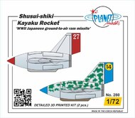 Shusui-shiki Kayaku Rocket WWII Japanese ground-to-air ram missile #PLN28072