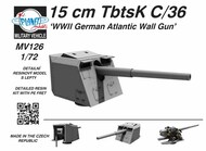  Planet Models  1/72 15 cm TbtsK C/36 WWII German Atlantic Wall Gun PNLMV126