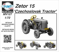  Planet Models  1/72 CMK - Zetor 15 The Zetor 15 was the first farm tractor to be produced at Zbrojovka plant PNLMV127