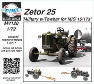  Planet Models  1/72 Zetor 25 'Military w/Towbar for the Mikoyan MiG-15/MiG-17s' PNLMV128