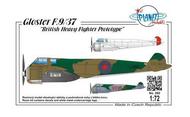  Planet Models  1/72 Gloster F.9/37 British Heavy Fighter Prototyp PNL260