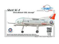  Planet Models  1/72 Short SC-1 "First British VTOL Aircraft" PNL266
