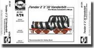 Planet Models  1/72 CMK - Tender 2ft 2ft 32 Vanderbilt for BR-52 for Hobby Boss PNLMV094