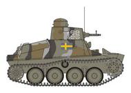 stridsvagn Strv m/37 (Praga AH-IV-S) WWII Tankette #PNLMV102