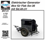 Elektrischer Generator 8kw fr Flak Sw-36) mit Sd.Ah.51 #PNLMV131