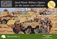 Plastic Soldier  15mm 15mm WWII German Sd.Kfz.231 8-Rad Armoured Car (5) & Crew (10) PSO1551