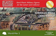  Plastic Soldier  1/72 WWII Allied M4A4 Sherman/ Firefly Tank (3) PSO7223