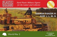  Plastic Soldier  1/72 WWII German Panzer III Ausf J/L/M/N Tank (3) PSO7228