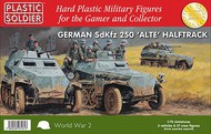 WWII German Sd.Kfz.250 Alte Halftrack (3) & Crew (27) #PSO7231