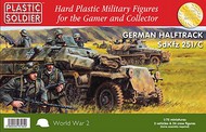 WWII German Sd.Kfz.251/C Halftrack (3) & Crew (24) #PSO7232