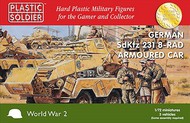  Plastic Soldier  1/72 WWII German Sd.Kfz.231 8-Rad Armoured Car (3) & Crew (6) PSO7239