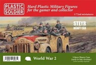  Plastic Soldier  1/72 WWII German Steyr Heavy Car (Early/Late) (3) PSO7250