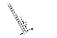 Plastruct  O (1:48) Ladders Styrene (2)* PLA90673