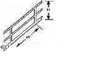  Plastruct  NoScale SRS-2 N Stair Rail (2) PLA90691
