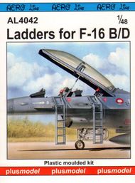  Plus Model  1/48 Ladders for General-Dynamics F-16B/F-16D PMAL4042