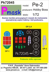  Pmask  1/72 Petlyakov Pe-2 (HBY) PK72045