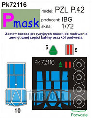  Pmask  1/72 PZL P.42 (IBG) PK72116