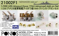  Pontos Model Wood Deck  1/200 Advanced Add-On Set - USS Missouri USS Iowa 1944 (TRP kit) PON210021