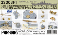  Pontos Model Wood Deck  1/350 Detail Up Set - IJN Yamato 1945 Advanced (TAM kit) PON320031